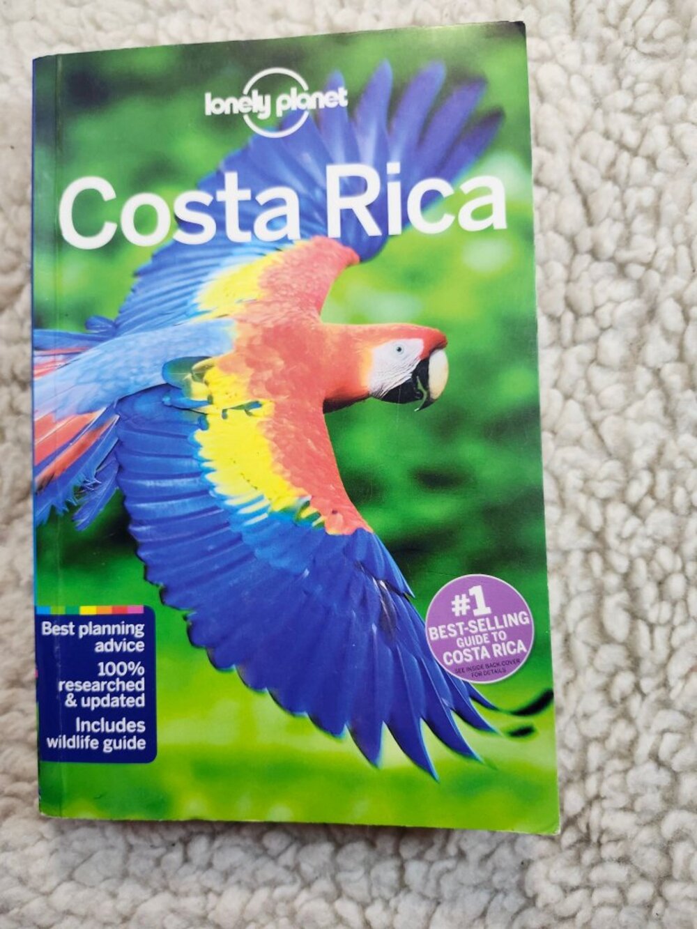 Lonely Planet Costa Rica Travel Guide 12th Ed Paperback Wildlife Maps